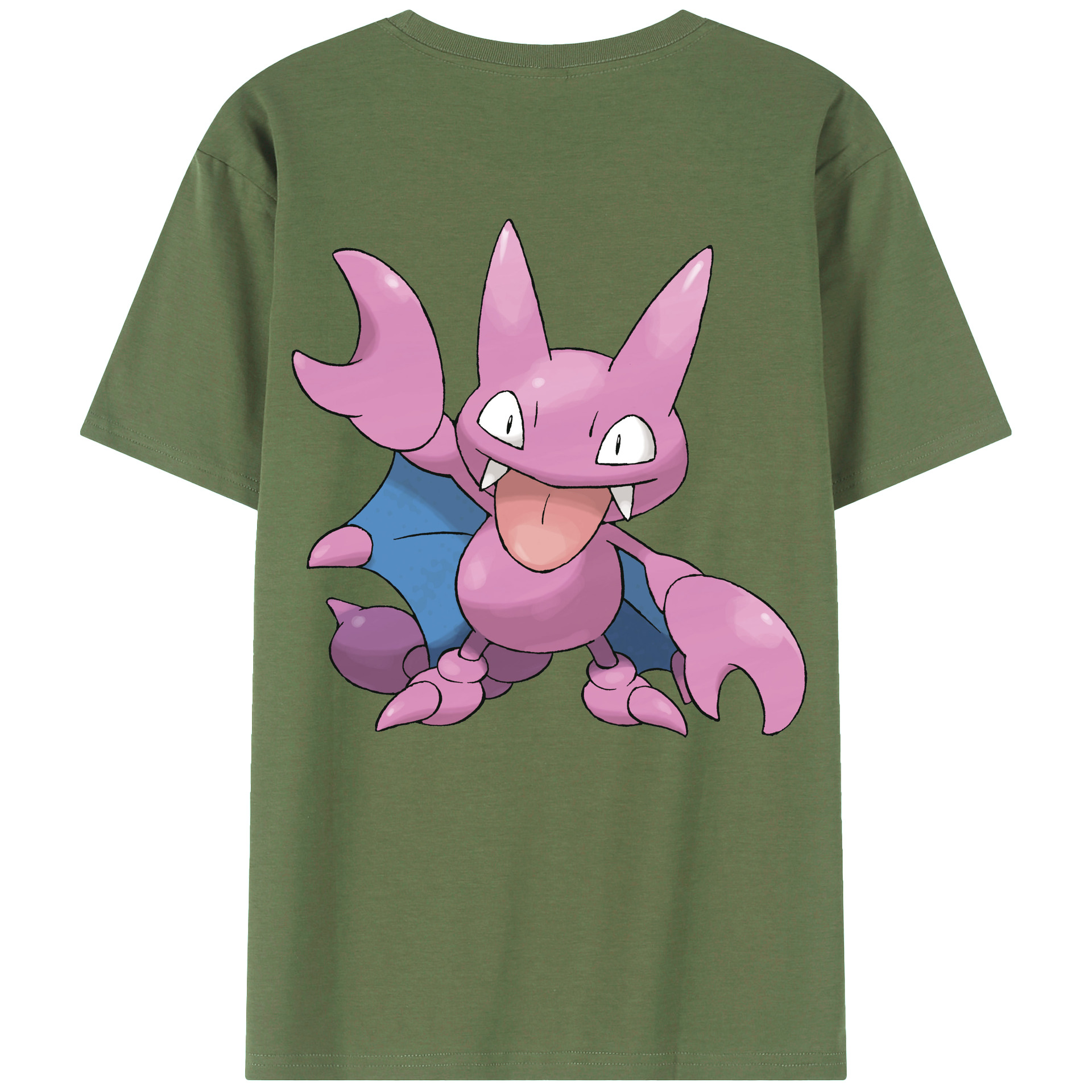 （画像用） ポケットモンスター Pokémon 綿100％ メンズ半袖Tシャツ（バックプリント） 通気性